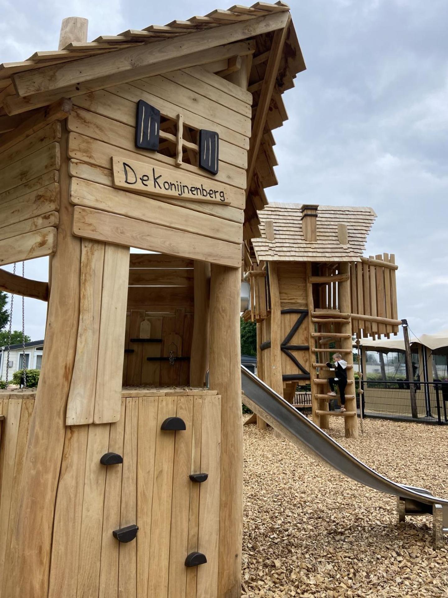 Kindvriendelijk Luxe Chalet In De Bossen Met Prive Sauna 哈尔德韦克 外观 照片